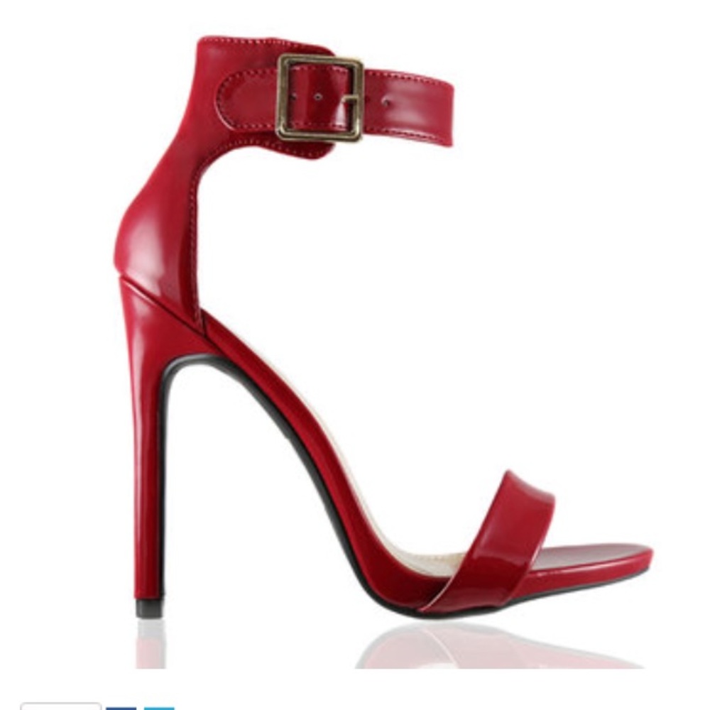 Single Sole  Burgundy Heel w/ gold hardware sz: 10